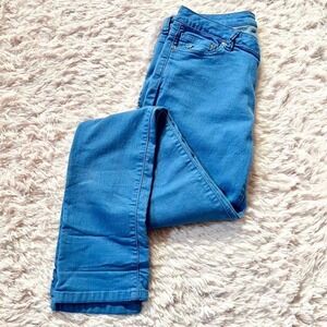 Kenneth Cole Vivid Statement Colorful Kidcore Pop Art Blue Straight Leg Jeans